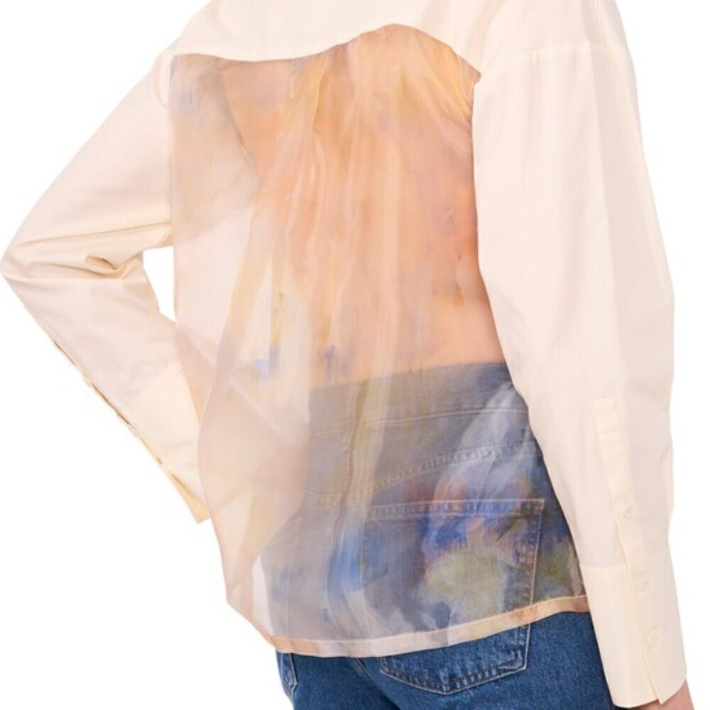 Parker The Reed Shirt Organza Back Size M/L